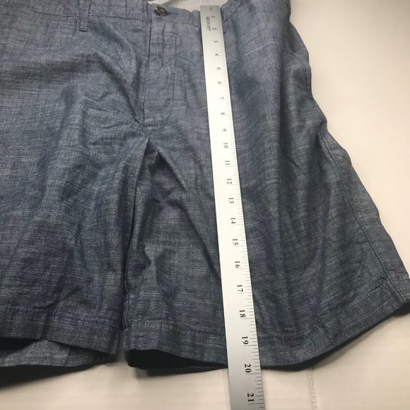 Goodfellow And Co Men's 9 Inch Inseam 42 Flat Front Shorts Blue New With Tags - Picture 10 of 14